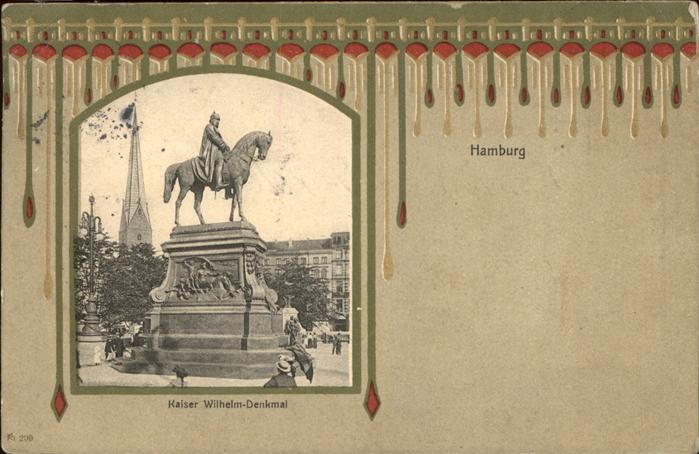 Hamburg Kaiser Wilhelm Denkmal
