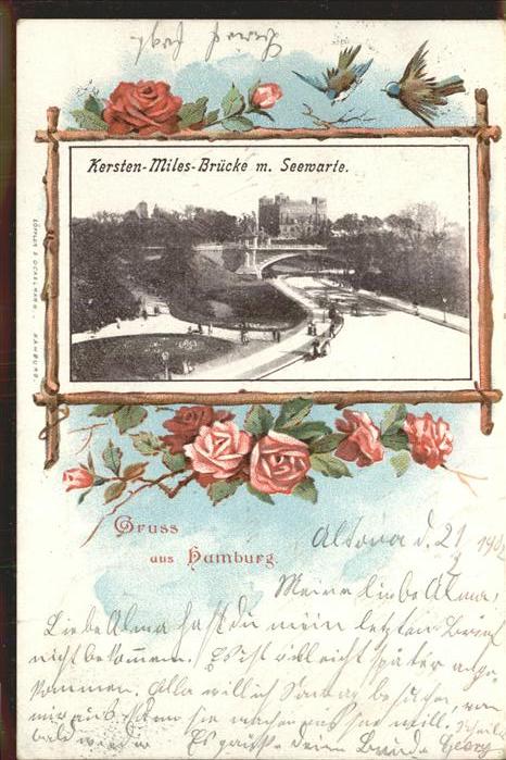 Hamburg Kersten Miles Brücke mit Seewarte