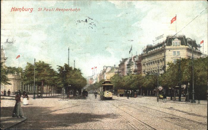 HAMBURG  CITY St. Pauli Reeperbahn Strassenbahn