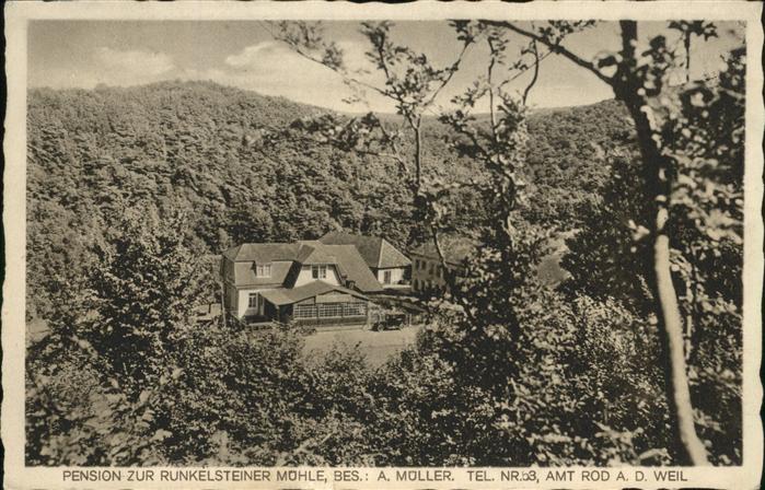 Rod Weil Pension zur Runkelsteiner Mühle