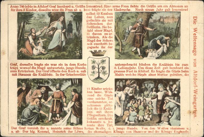 Sagen Maerchen Welfensage Altdorf-Weingarten