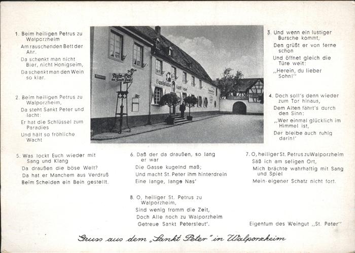 Walporzheim Sankt Peter Weingut Reime Verse