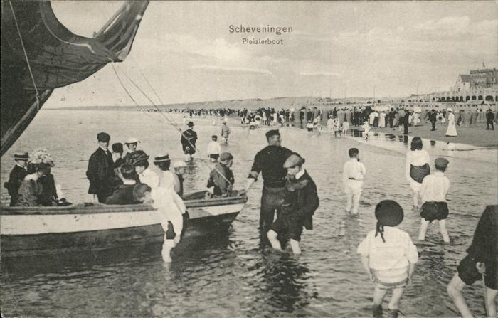Scheveningen Pleizierboot Ausflugsboot Strand