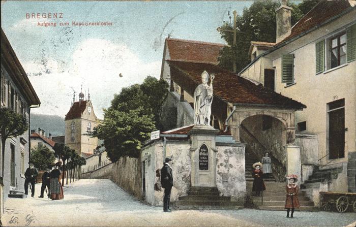 Bregenz Vorarlberg Aufgang zum Kapuzinerkloster Kirche