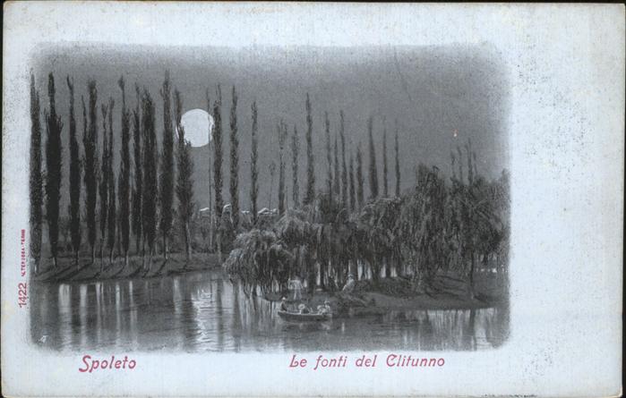 Spoleto Le fonti del Clitunno im Mondschein