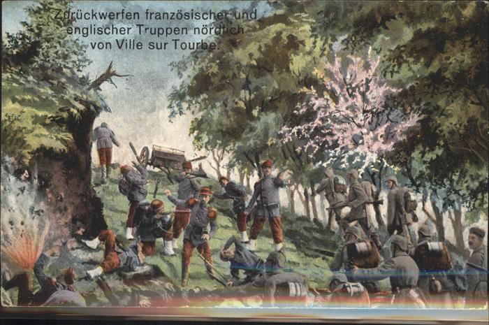 Ville-sur-Tourbe französische und englische Truppen Sold