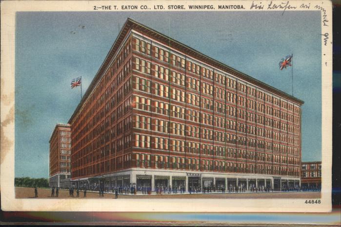 Winnipeg The T. Eaton Co. Ltd. Store