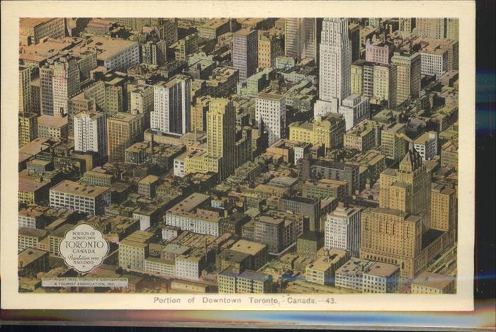 Toronto Canada Downtown aerial view