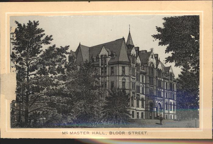 Toronto Canada Mc Master Hall Bloor Street