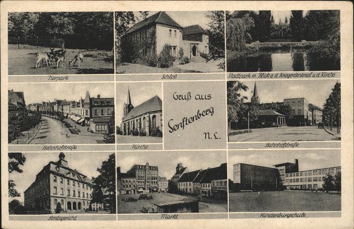 Senftenberg Niederlausitz Tierpark Schloss Stadtpark Kriegerdenkm