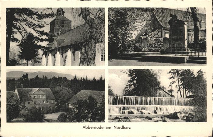 Abbenrode Harz Kirche Denkmal Wasserfall