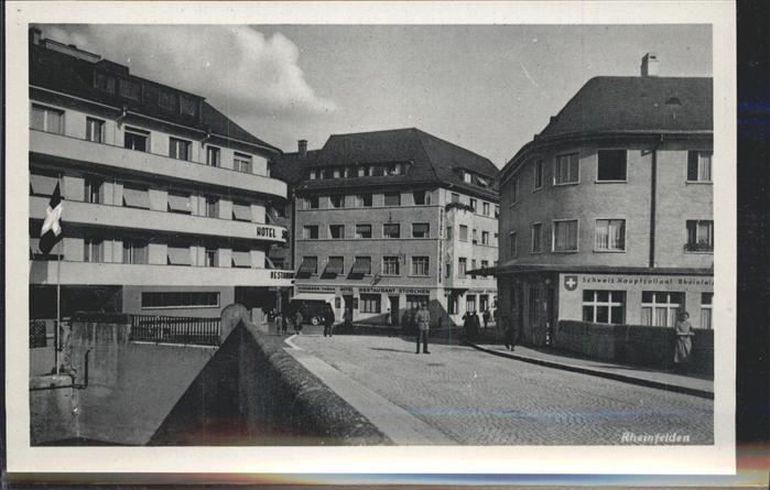 Rheinfelden AG Partie im Ort Hotel Schweizer Hauptzollamt Bruecke