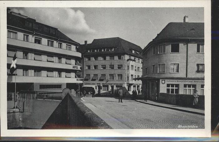 Rheinfelden AG Partie im Ort Hotel Schweizer Hauptzollamt Bruecke