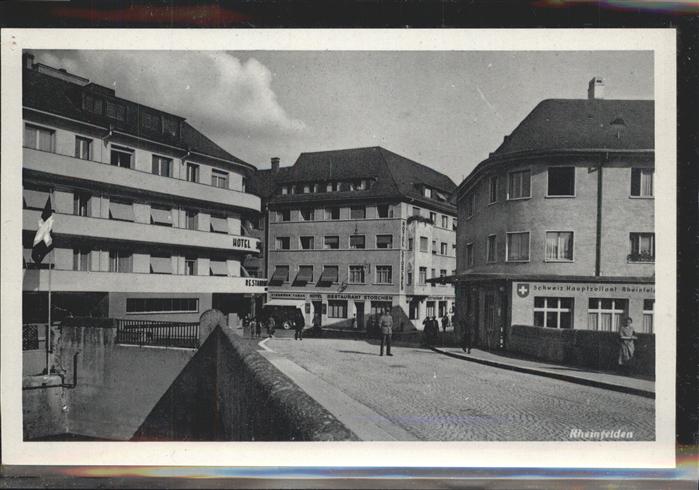 Rheinfelden AG Partie im Ort Hotel Schweizer Hauptzollamt Bruecke