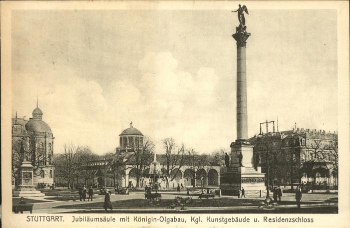 STUTTGART  CITY Jubilaeumsbau mit Koenigin Olgabau Kunstgebaeude Residenzschloss