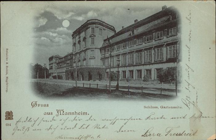 MANNHEIM BW Schloss Gartenseit