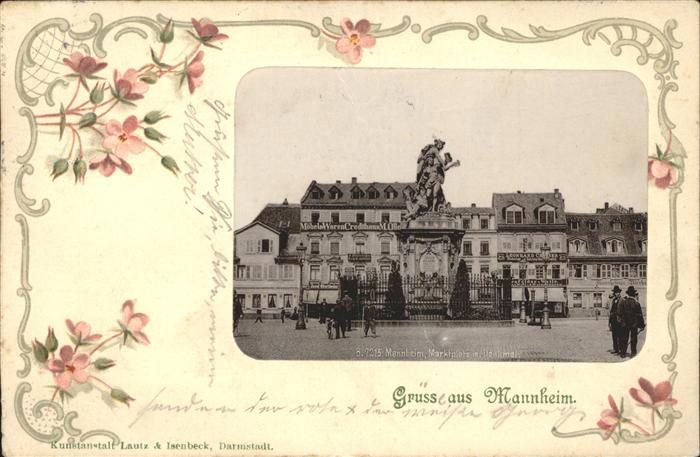 Mannheim Marktplatz Denkmal