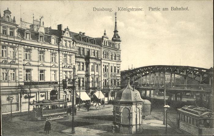 Duisburg Ruhr Königstrasse Bahnhof Brücke Strassenbah