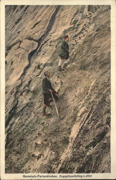 Bergsteigen Klettern Garmisch-Partenkirchen Leiter