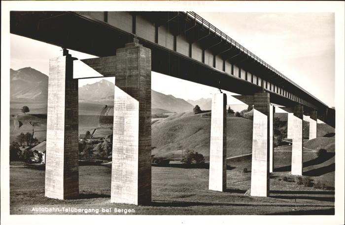 Autobahn Talübergang Bergen