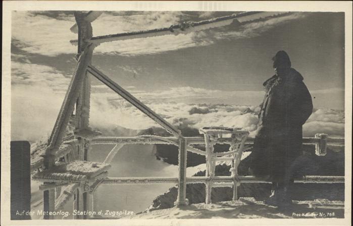 Wetterstation Wetterhaeuschen Zugspitze