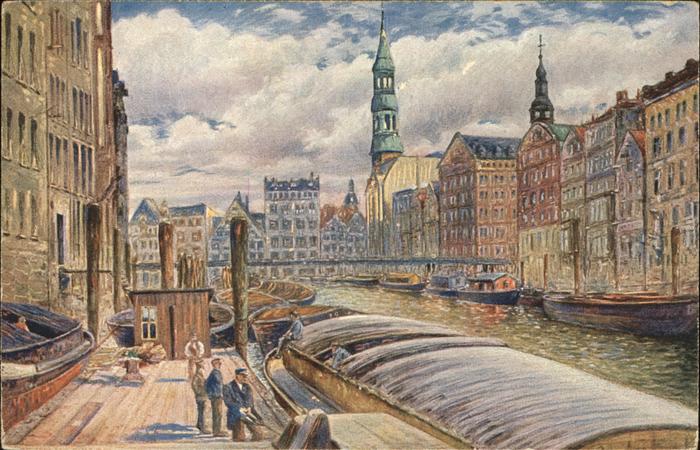 Ullmann Max Fleet Reimersbrücke Katharinenkirche Ha