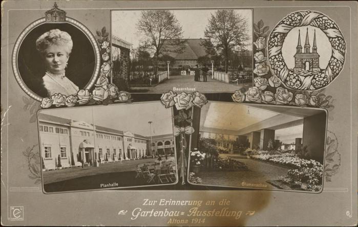 Gartenbauaustellung Altona Bauernhaus Planhalle Kaiserin