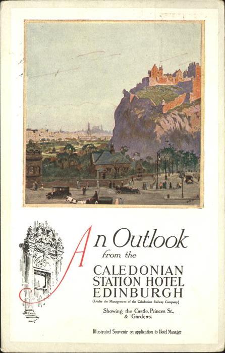 Edingburgh Grossbritannien Outlook Cale Donian Station Hotel