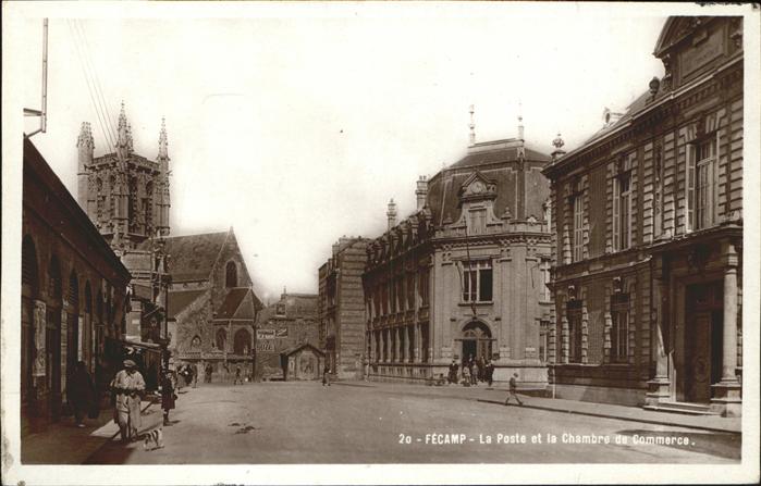 Fecamp La Poste et la Chambre de Commerce