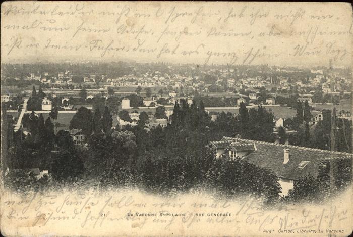 Varenne Saint Hilaire La Vue Generale Feldpost
