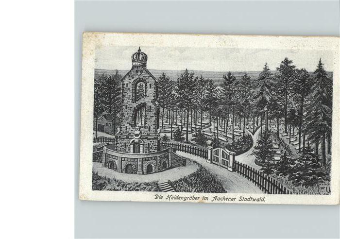 AACHEN NRW Heldengraeber im Aachener Stadtwald