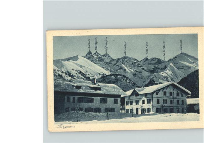 Birgsau Ortsansicht mit Alpenpanorama