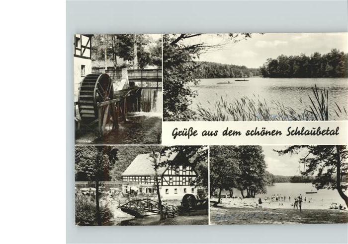 Eisenhuettenstadt Partien im Schlaubetal Muehle Fachwerkhaus