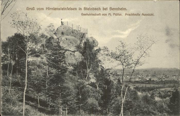 Steinbach Haut-Rhin Hirnlensteinfelsen