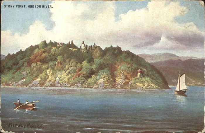 Stony Point New York Hudson River Kuenstlerkarte
