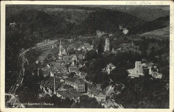 Eppstein Taunus Teilansicht Eisenbahn Turm