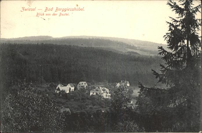 Zwiesel Bad Gottleuba-Berggiesshuebel Blick von der Bastei