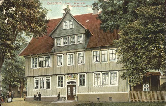 Clausthal-Zellerfeld Goslar Niedersachsen Apotheke Fachwerkbau von 1674