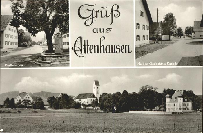 Attenhausen Pfalz Dorfbrunnen Helden Gedächtnis Kapelle K