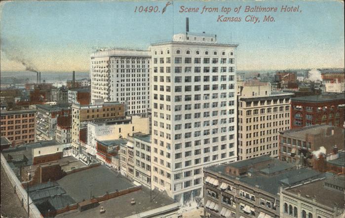 Kansas City Missouri Scene from top of Baltimore Hotel