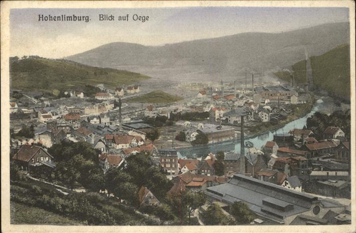 Hohenlimburg Blick auf Oege Industrie