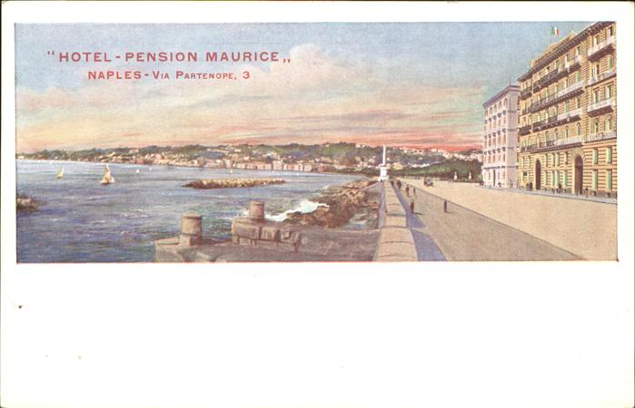Napoli Neapel Hotel Pension Maurice Uferpromenade