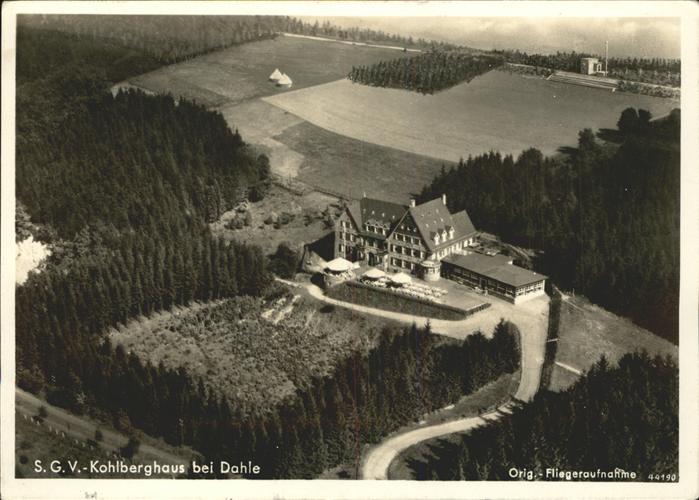 Dahle Altena S.G.V. Kohlberghaus Fliegeraufnahme