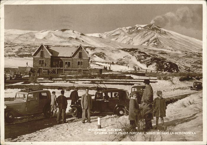 Etna Catania Sicilia Vulcano IT Autostrada Sull Etna