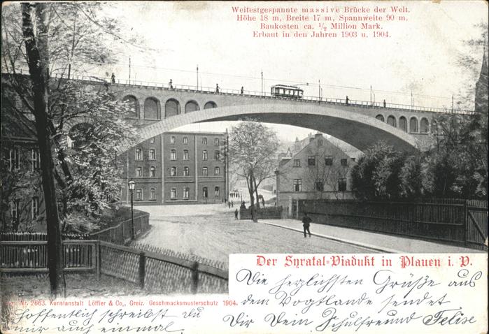 Plauen Vogtland Der Syratal Viadukt