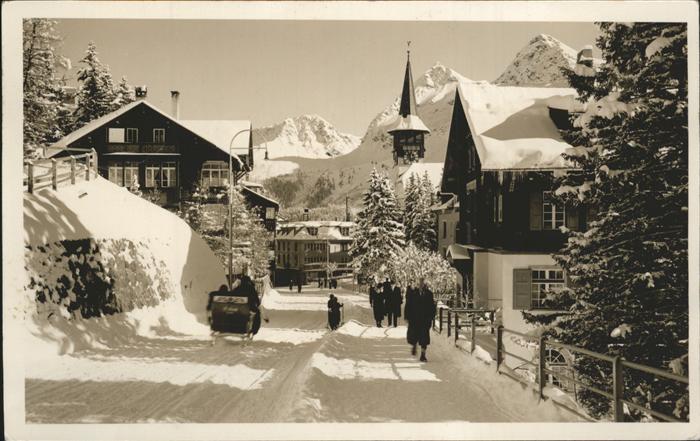 Arosa GR Dorfpartie im Winter
