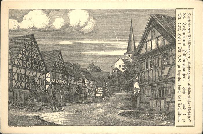 Kuenstlerkarte Aufnahme altbäuerlicher Gehöfte des Tec