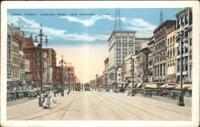 New Orleans Louisiana Canal Street tram