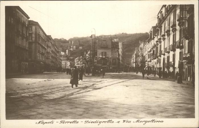 Napoli Neapel Torretta Piedigrotta e Via Mergellina