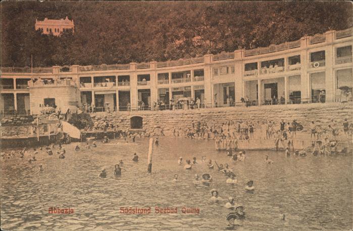 Opatija Abbazia Südstrand Seebad Quitta